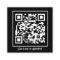 QR Code Black and White Modern Referral Card