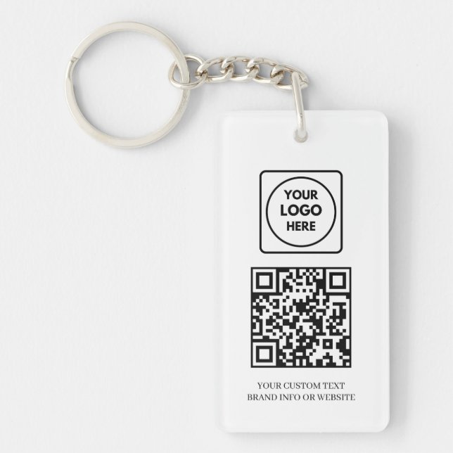QR code blanc | Conception de logo d'entreprise pr (Devant)