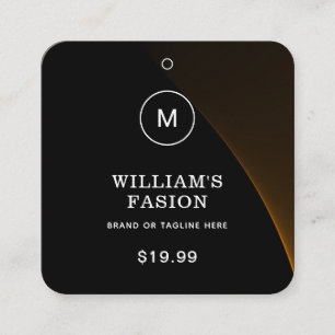 QR Code Blue Clothing Label Price Hang Tag