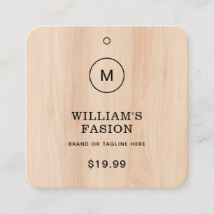 QR Code   Blue Clothing Label Price Hang Tag