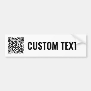 QR Code Bumper Sticker