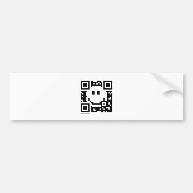 QR Code Bumper Sticker (Front)