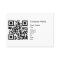 QR Code Business Card Template - Horizontal