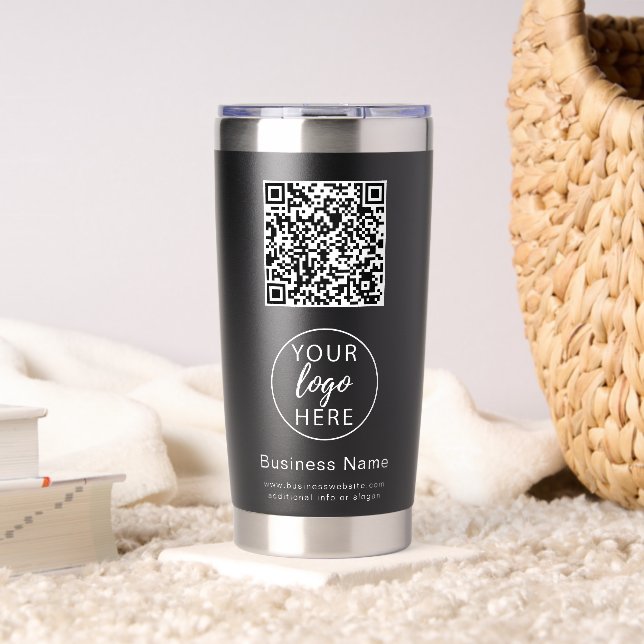 QR Code Business  Insulated Tumbler (Living Room (Rotated))