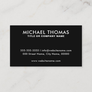 QR Code Business Logo   Black Modern Professional  Card