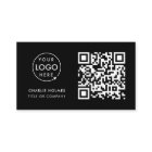 QR Code Business Logo | Black Modern Professional