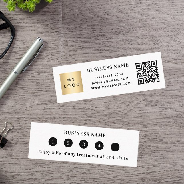 Qr code business logo loyalty card (Creator Uploaded)