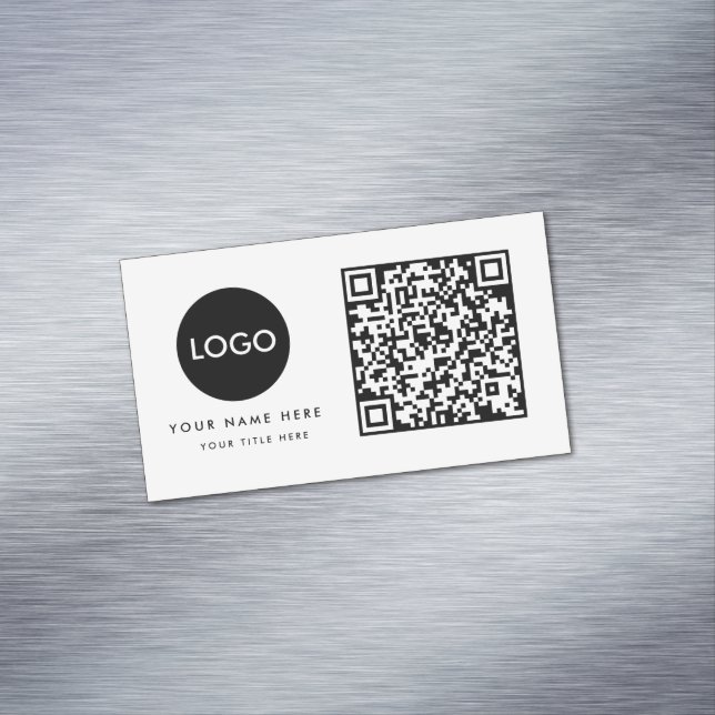 QR Code Business Logo   Magnetic Business Card (In Situ)