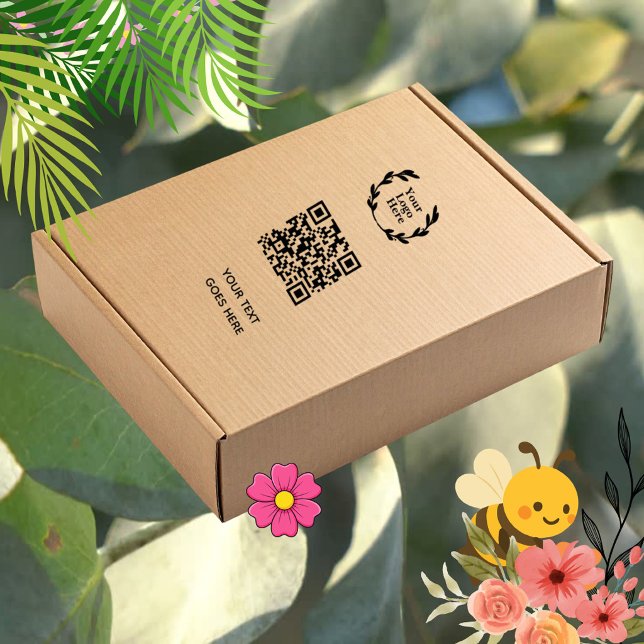 QR Code | Business Logo Modern Professional Self-inking Stamp (Creator Uploaded)