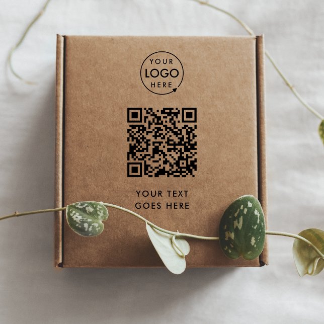 QR Code | Business Logo Modern Professional Self-inking Stamp (Creator Uploaded)
