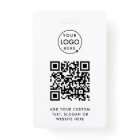 QR Code | Business Logo Professional Simple White