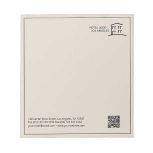 QR Code Business Logo Promotional Notepad