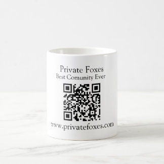 QR code business mugs, Personalized QR code mugs