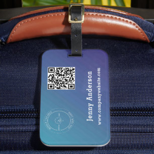 QR Code Business Name & Logo & Bag Tags