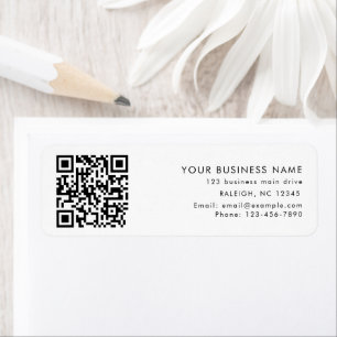 QR Code Business Name Phone Number Return Address