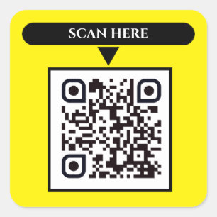 QR Code Business Square Stickers