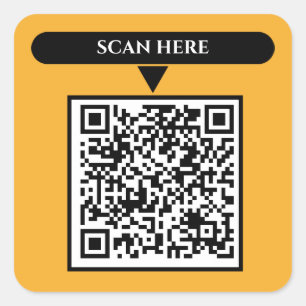 QR Code Business Square Stickers