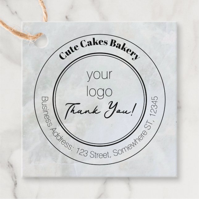 QR Code Cake Card Tag (Front)