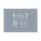 QR Code Classic Elegant Dusty Blue Script RSVP
