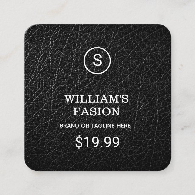 QR Code | Clothing Label Price Hang Tag (Front)