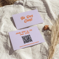 QR Code Colourful Retro Bright Funky Modern Weddin