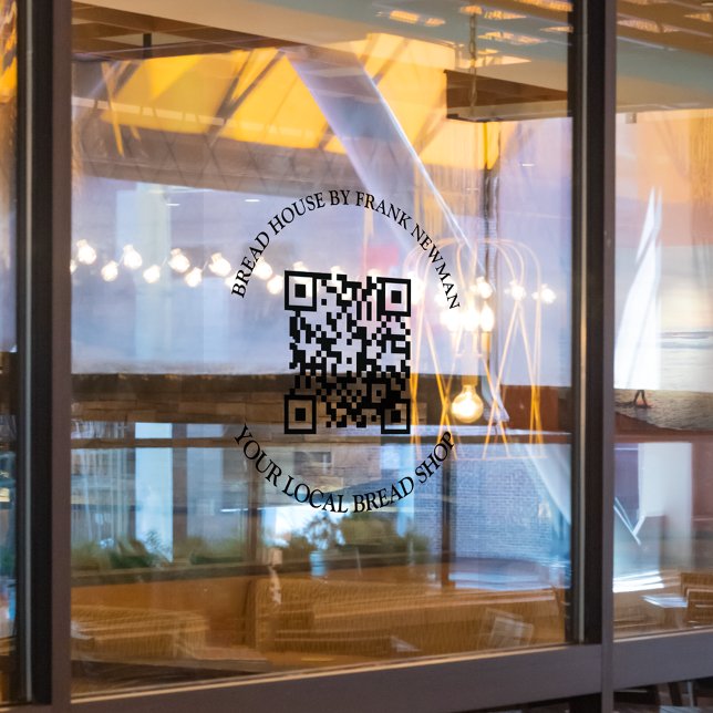 QR Code Commercial Storefront  Window Cling (Creator Uploaded)