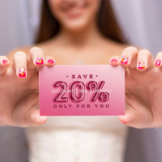 QR CODE CUSTOM LOGO 20% OFF INSERT DISCOUNT (Creator Uploaded)