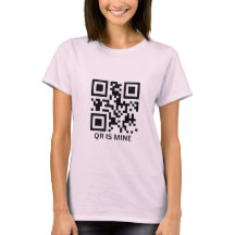 QR code custom personalised tee shirt