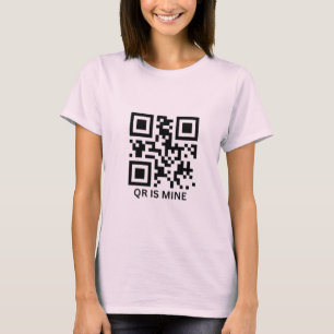 QR code custom  personalised tee shirt