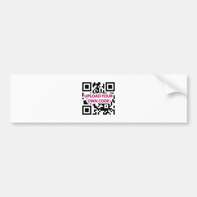 QR Code Customizable Bumper Sticker (Front)