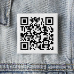 QR Code Design Square Button<br><div class="desc">Wear your own QR Code Design. Let others scan your QR Code. Replace image with your own uploaded QR Code.</div>