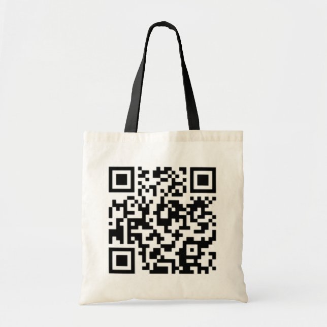 QR code Design Tote:Best on Black or Light Colours Tote Bag (Front)