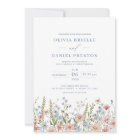 QR Code Dusty Blue Blush Pink Wildflower Wedding