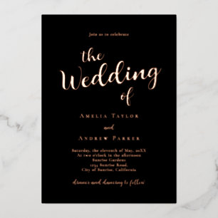 QR Code Elegant Script Calligraphy Simple Wedding