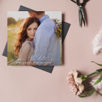 QR Code Elegant Script Typography 3 Photo Wedding