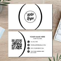 QR Code Entreprise Moderne Carte de visite profess
