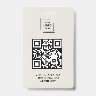 QR Code Event Badge Digital Staff ID Card Badges