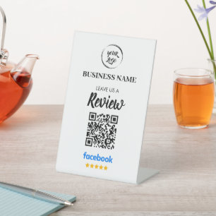 Qr Code Facebook Reviews Business Review Pedestal Sign