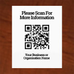 QR Code for Customer Information on a Flyer<br><div class="desc">QR codes on Flyers to distribute to customers.</div>