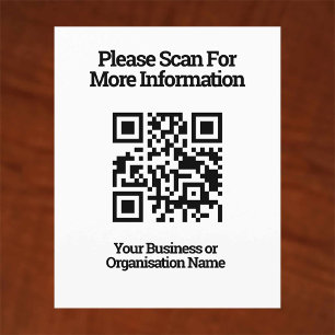 QR Code for Customer Information on a Flyer