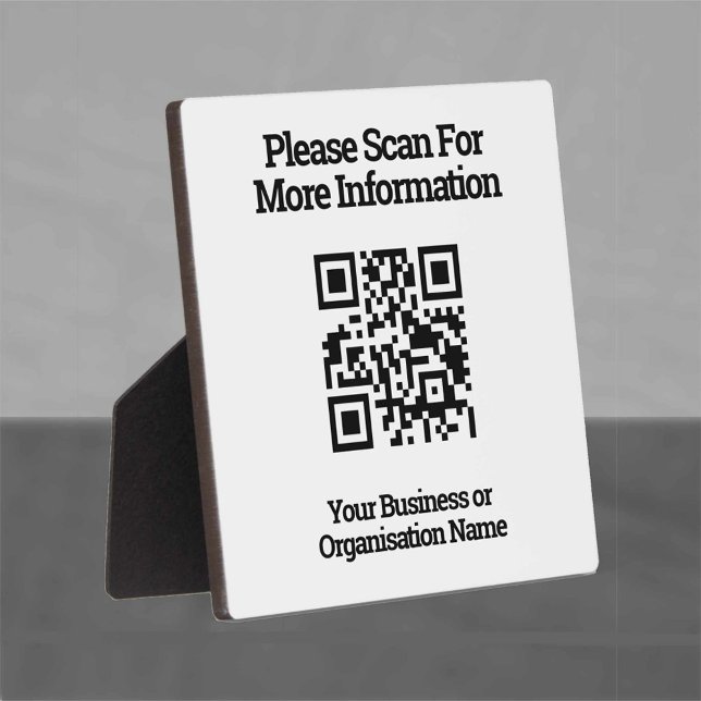 QR Code for Customer Information on a Plaque (Creator Uploaded)
