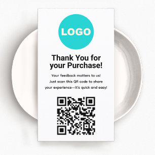  QR Code for Customer  Review, Logo Business Card
