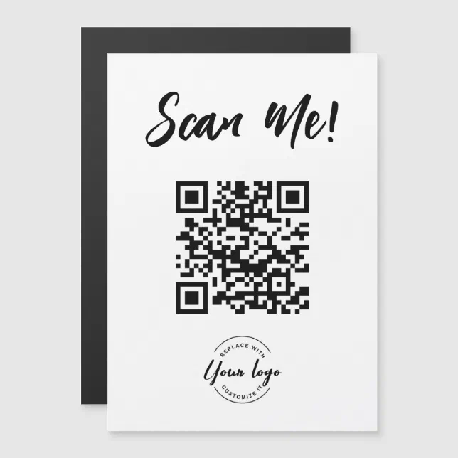 universe QR カード QR code Generator Scan Me Business Logo | Zazzle