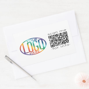QR Code Generator & Your Logo Business Promotional Sticker