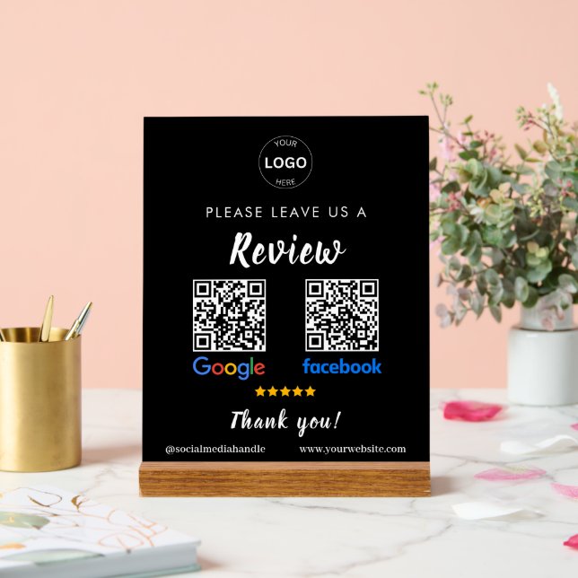 Qr Code Google Commentaires Facebook Business Revi (Mariage)