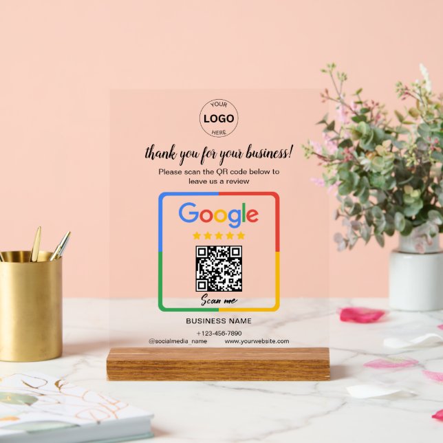 Qr Code Google Commentaires Logo d'entreprise (Mariage)