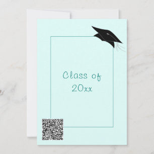 QR Code Graduation Party Invitation - Your Colours