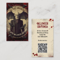 QR Code Halloween Costume Website Creepy Nosferatu