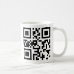 QR Code - Happy Chanukah! Coffee Mug<br><div class="desc">Great gift for the tech geek in your life. QR Code "HAppy Chanukah!" on one side & text on the other.</div>