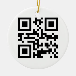 QR Code - Happy Holidays! Ceramic Ornament